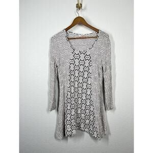 Tianello Aston Tunic Top Small S Armour Knit Jersey Jacquard